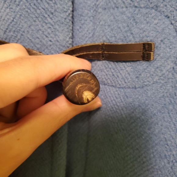 ❤FREE SHIPPING Burberry 100% Wool Blue Coat - Picture 3 of 12